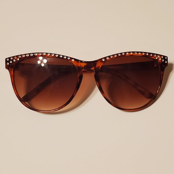 Cat Eye Bling Tortoiseshell Sunglasses - Picture 1 of 6